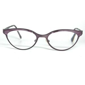 Red Rose Venice 6524 Eyeglasses Purple Cat Eye Frames 51-18-140 Handmade Japan